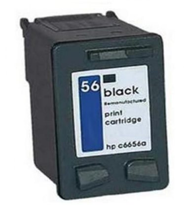 C6656A[Bk] No.56 20ml utángyártott fekete tintapatron
