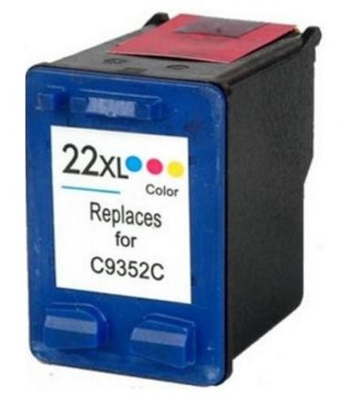 C9352CE[CMY] No.22XL 3 x 6ml nagy kapacitású utángyártott színes tintapatron