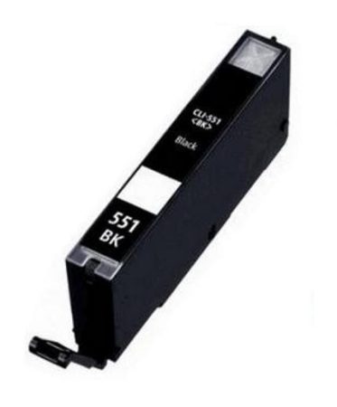 CLI-551XLB[Bk] 13ml prémium, utángyártott fekete tintapatron, chippel